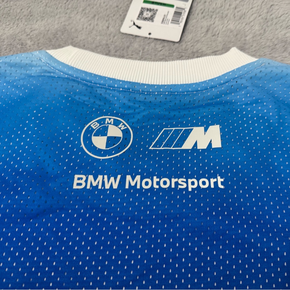PUMA Men’s BMW Motorsport Crew Neck Mesh Shooting Shirt Size L - Picture 9 of 9